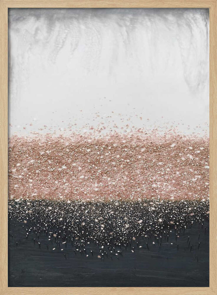 Crystal Rain Dusty Rose - Stretched Canvas, Poster or Fine Art Print - I Heart Wall Art - Poster Print, Canvas Print or Framed Art Print