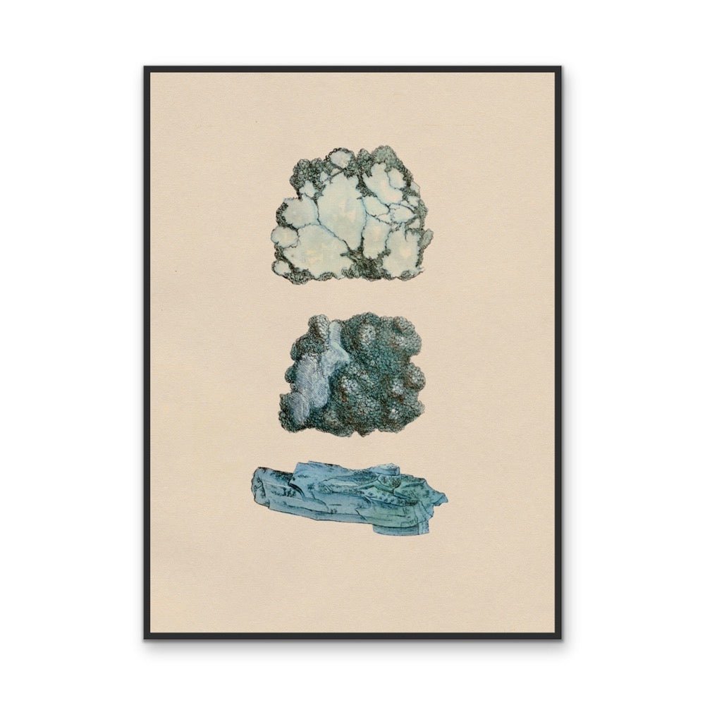 Crystal Watercolour Illustration 1 - Stretched Canvas or Wall Art Print - I Heart Wall Art - Poster Print, Canvas Print or Framed Art Print