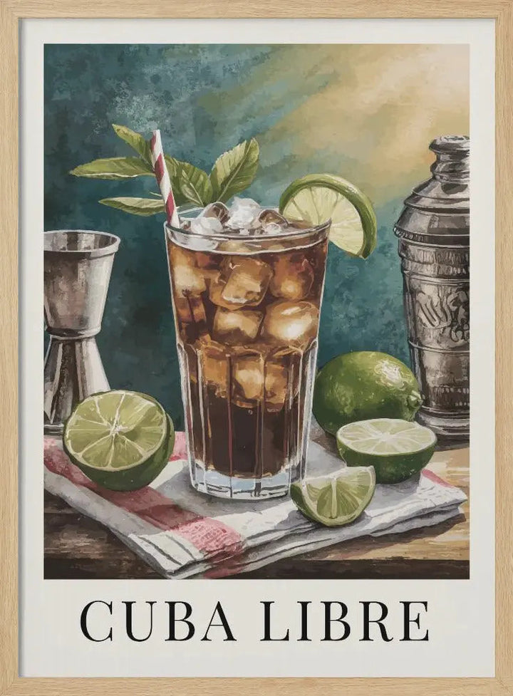 Cuba Libre - Stretched Canvas, Poster or Fine Art Print I Heart Wall Art