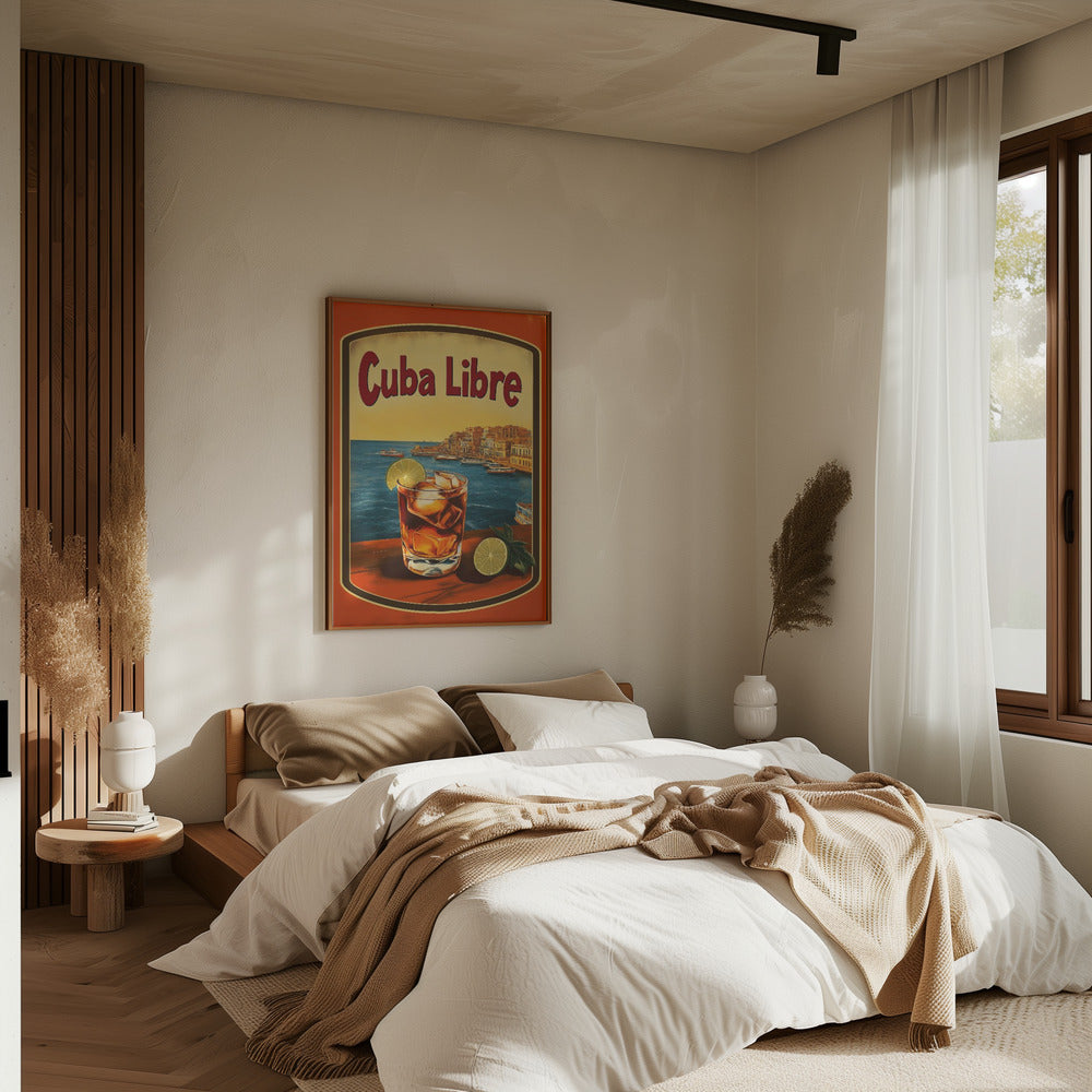Cuba Libre Vintage Commercial - Stretched Canvas, Poster or Fine Art Print I Heart Wall Art