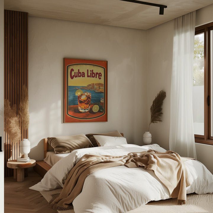 Cuba Libre Vintage Commercial - Stretched Canvas, Poster or Fine Art Print I Heart Wall Art