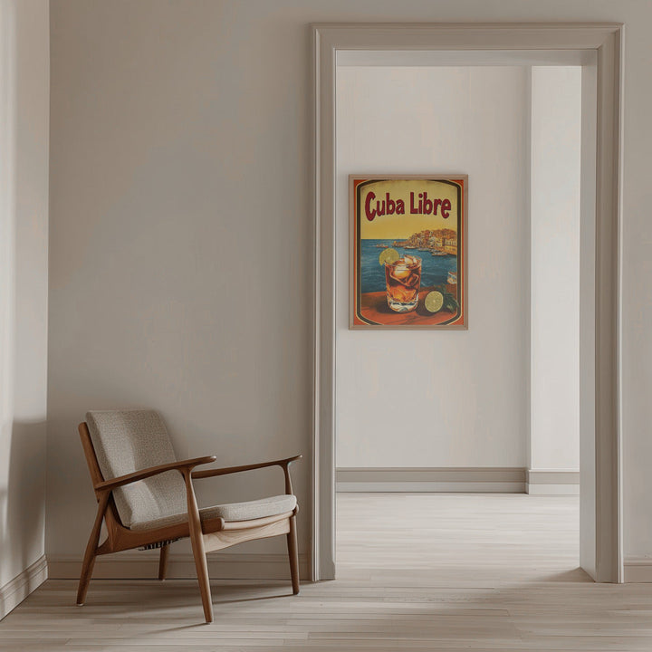 Cuba Libre Vintage Commercial - Stretched Canvas, Poster or Fine Art Print I Heart Wall Art