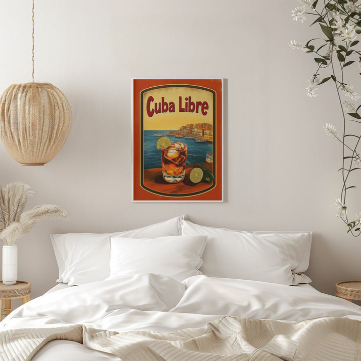 Cuba Libre Vintage Commercial - Stretched Canvas, Poster or Fine Art Print I Heart Wall Art