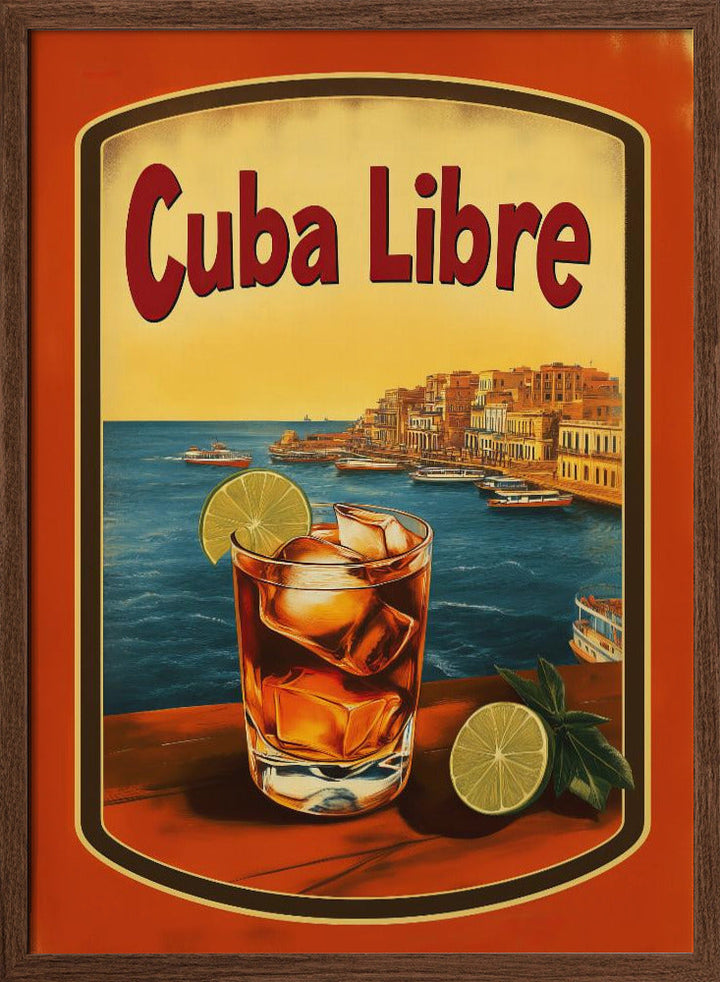 Cuba Libre Vintage Commercial - Stretched Canvas, Poster or Fine Art Print I Heart Wall Art