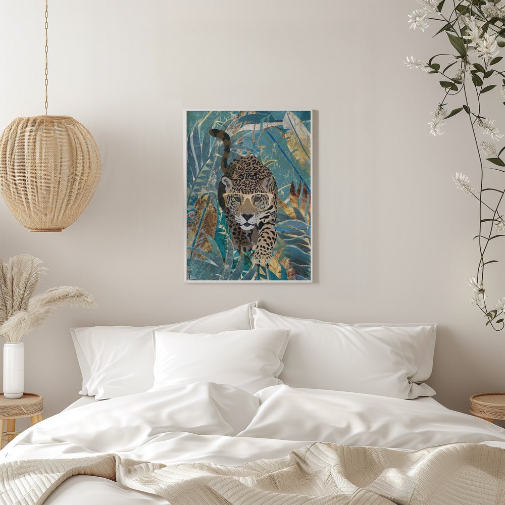 Curious jaguar in the rainforest - Stretched Canvas, Poster or Fine Art Print - I Heart Wall Art - Poster Print, Canvas Print or Framed Art Print