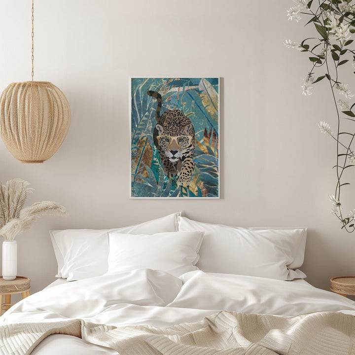Curious jaguar in the rainforest - Stretched Canvas, Poster or Fine Art Print - I Heart Wall Art - Poster Print, Canvas Print or Framed Art Print