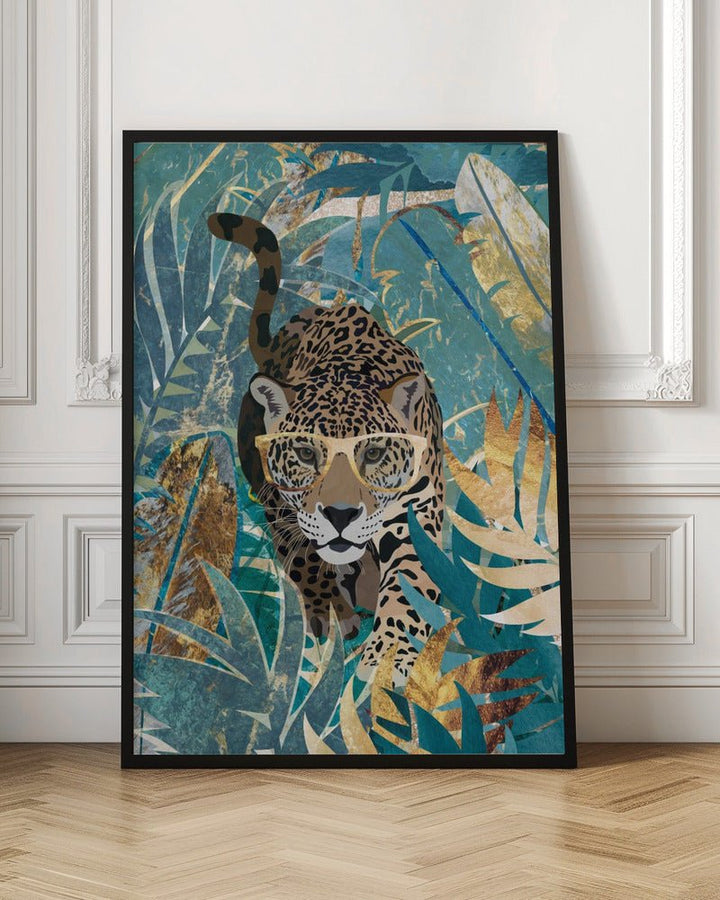 Curious jaguar in the rainforest - Stretched Canvas, Poster or Fine Art Print - I Heart Wall Art - Poster Print, Canvas Print or Framed Art Print