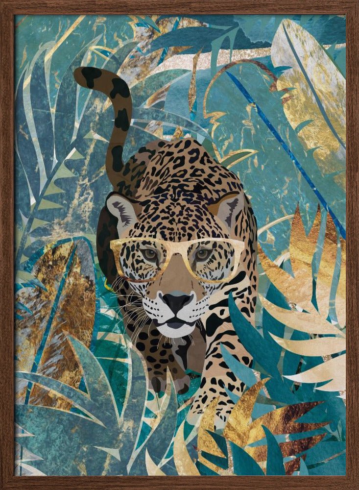 Curious jaguar in the rainforest - Stretched Canvas, Poster or Fine Art Print - I Heart Wall Art - Poster Print, Canvas Print or Framed Art Print