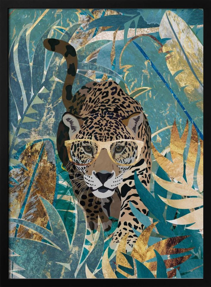 Curious jaguar in the rainforest - Stretched Canvas, Poster or Fine Art Print - I Heart Wall Art - Poster Print, Canvas Print or Framed Art Print