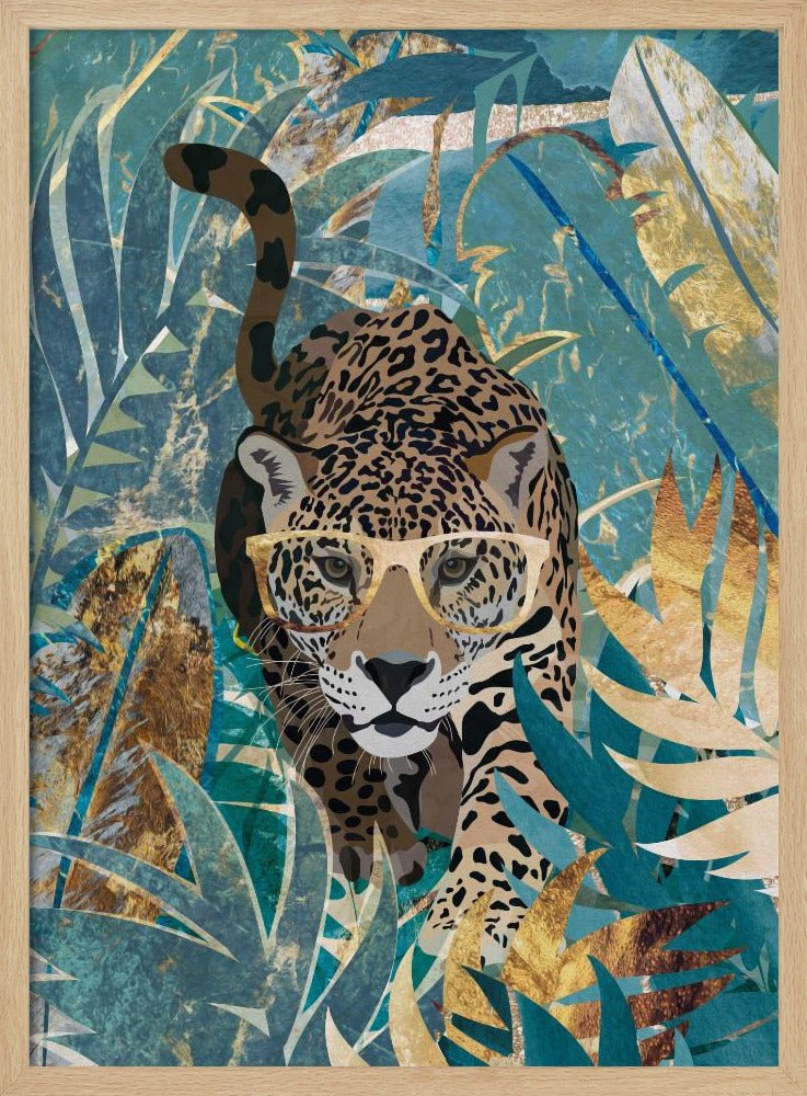 Curious jaguar in the rainforest - Stretched Canvas, Poster or Fine Art Print - I Heart Wall Art - Poster Print, Canvas Print or Framed Art Print
