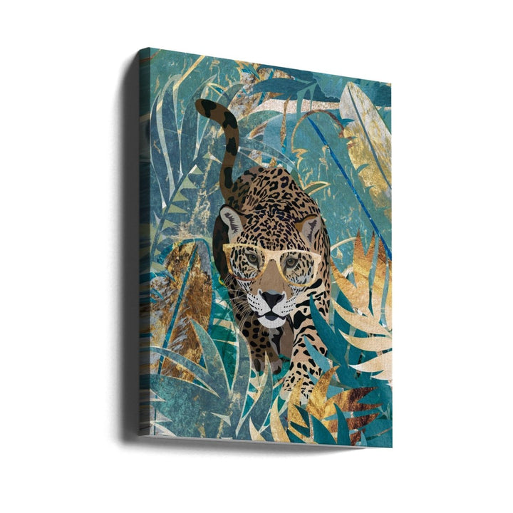 Curious jaguar in the rainforest - Stretched Canvas, Poster or Fine Art Print - I Heart Wall Art - Poster Print, Canvas Print or Framed Art Print