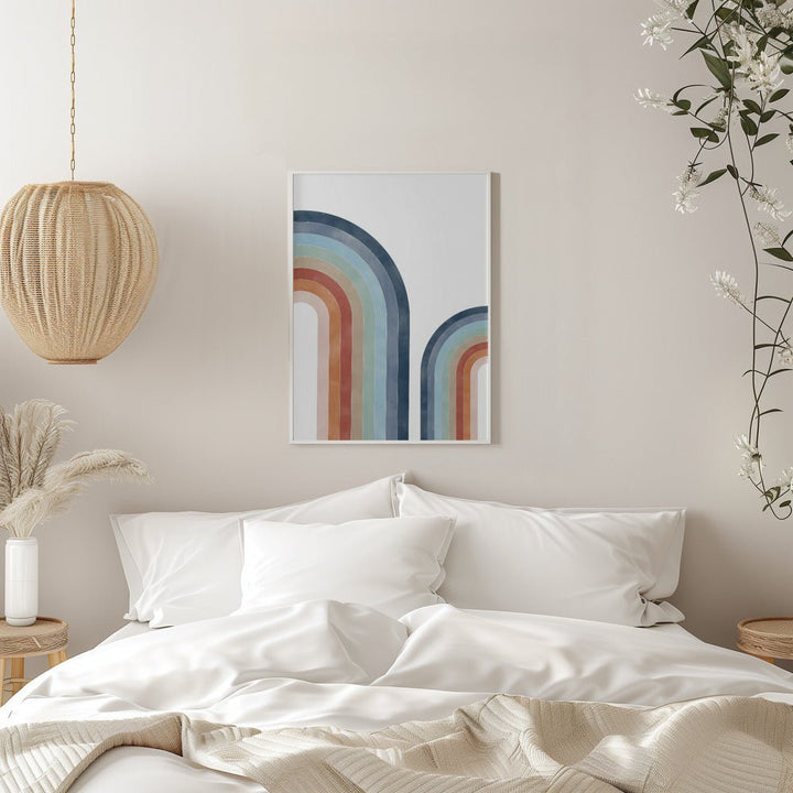 Curved Colorscape - Stretched Canvas, Poster or Fine Art Print - I Heart Wall Art - Poster Print, Canvas Print or Framed Art Print