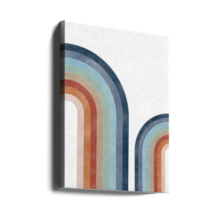 Curved Colorscape - Stretched Canvas, Poster or Fine Art Print - I Heart Wall Art - Poster Print, Canvas Print or Framed Art Print