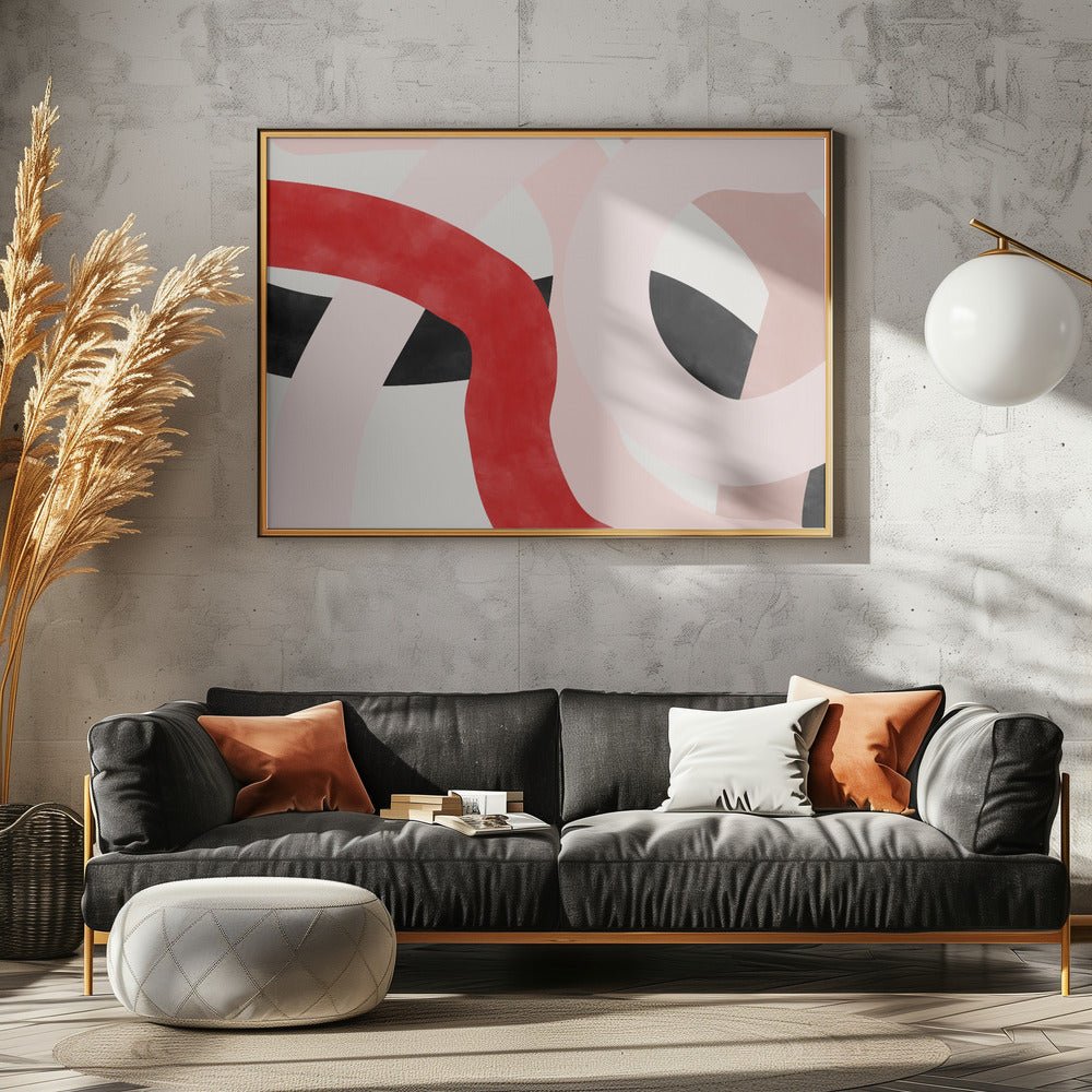 Curves of Color - Stretched Canvas, Poster or Fine Art Print - I Heart Wall Art - Poster Print, Canvas Print or Framed Art Print