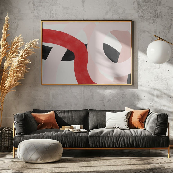 Curves of Color - Stretched Canvas, Poster or Fine Art Print - I Heart Wall Art - Poster Print, Canvas Print or Framed Art Print