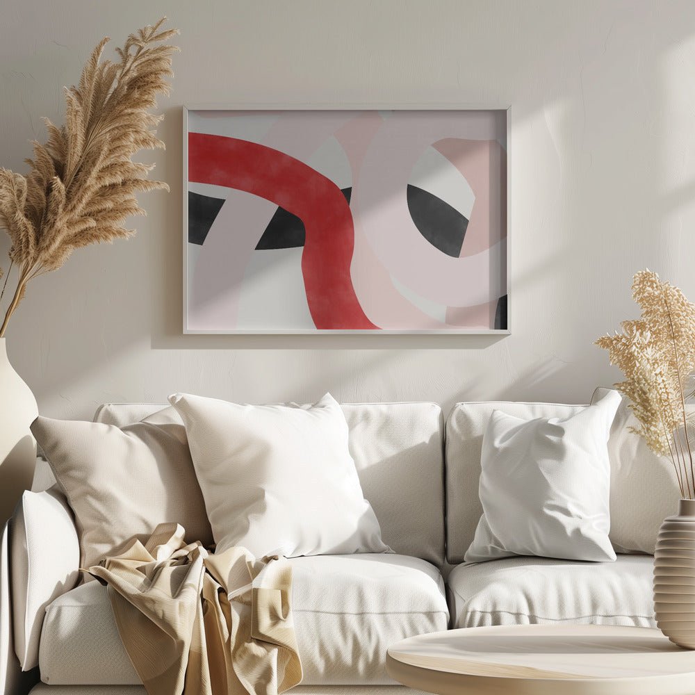 Curves of Color - Stretched Canvas, Poster or Fine Art Print - I Heart Wall Art - Poster Print, Canvas Print or Framed Art Print