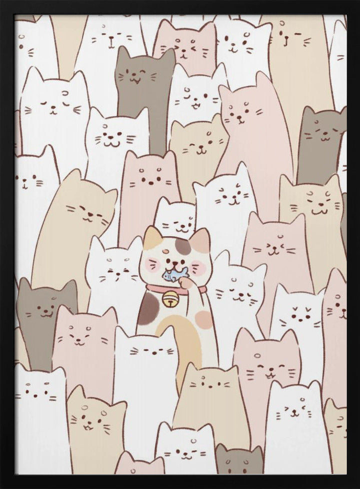 Cute Kitten - Stretched Canvas, Poster or Fine Art Print I Heart Wall Art