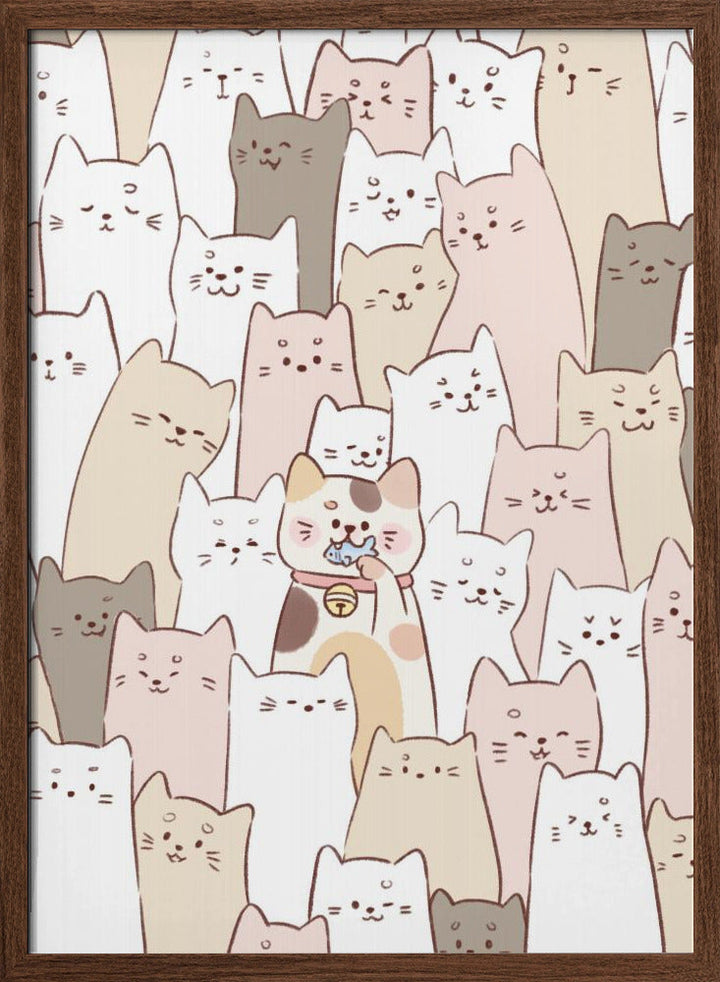 Cute Kitten - Stretched Canvas, Poster or Fine Art Print I Heart Wall Art
