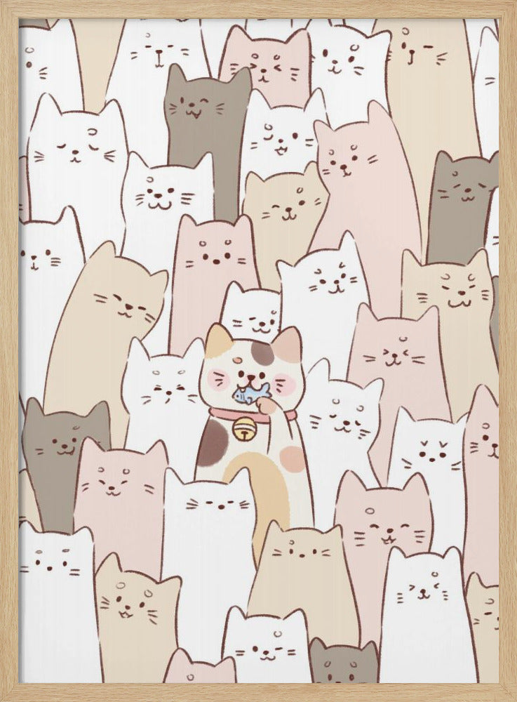 Cute Kitten - Stretched Canvas, Poster or Fine Art Print I Heart Wall Art