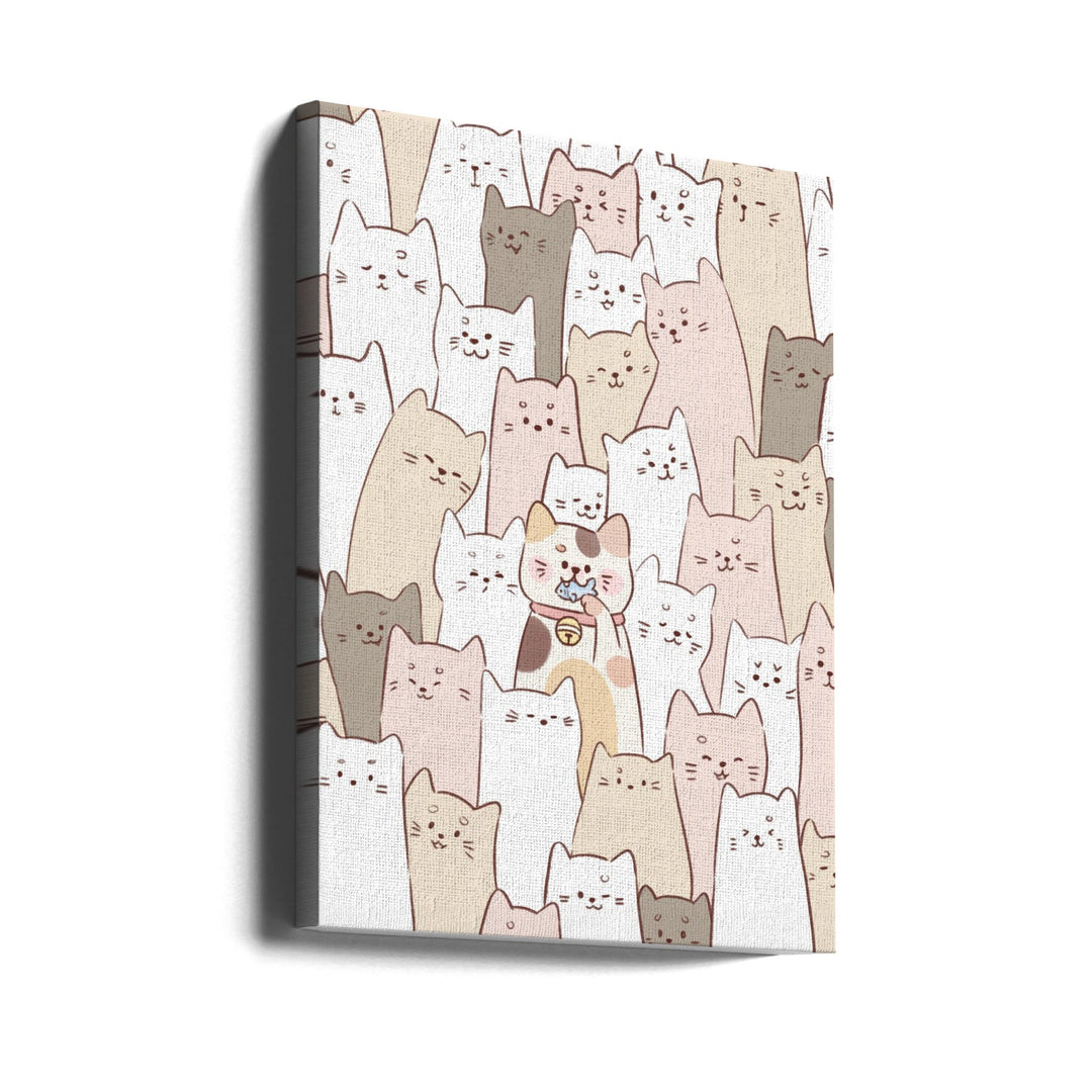 Cute Kitten - Stretched Canvas, Poster or Fine Art Print I Heart Wall Art