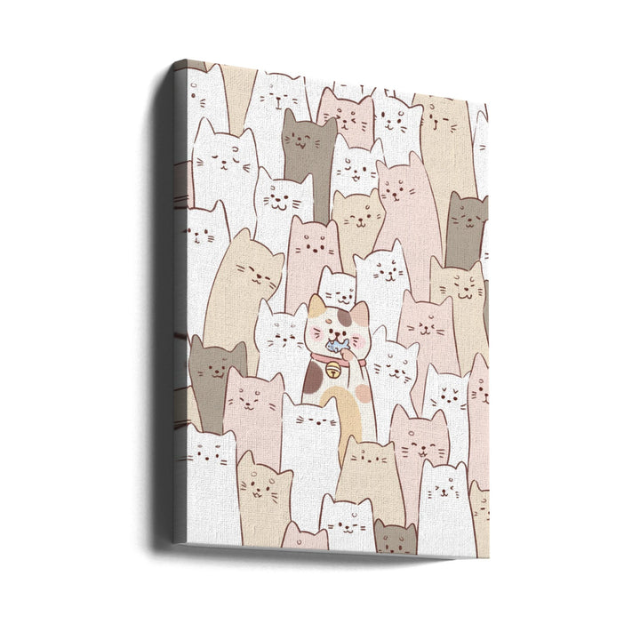 Cute Kitten - Stretched Canvas, Poster or Fine Art Print I Heart Wall Art