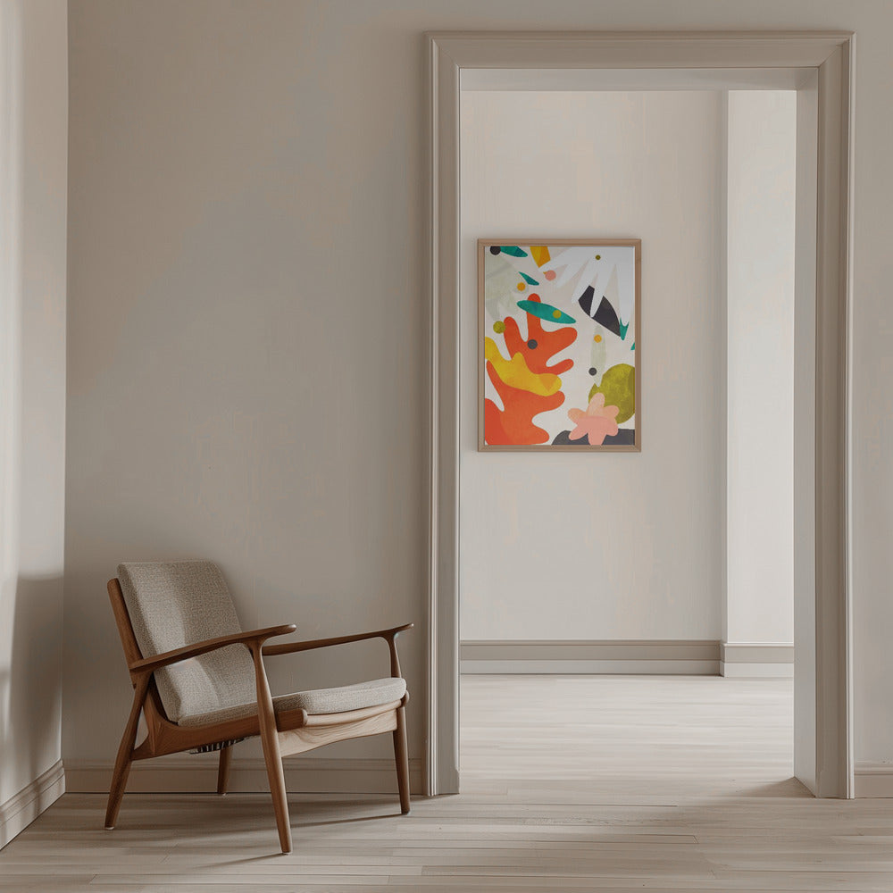 Cutouts Bauhaus 4 Kopie - Stretched Canvas, Poster or Fine Art Print I Heart Wall Art