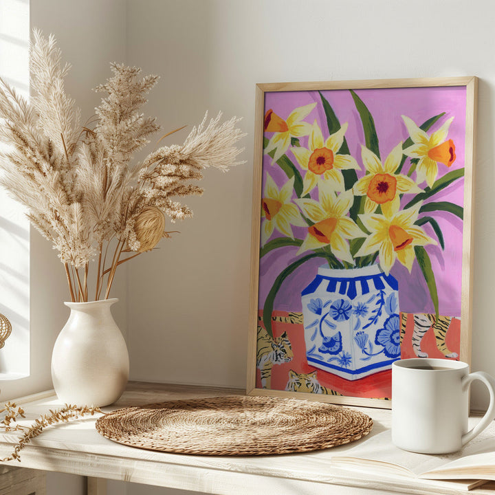 Daffodils - Stretched Canvas, Poster or Fine Art Print I Heart Wall Art