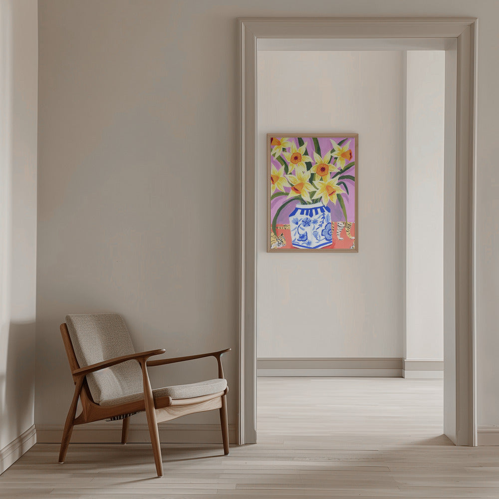 Daffodils - Stretched Canvas, Poster or Fine Art Print I Heart Wall Art