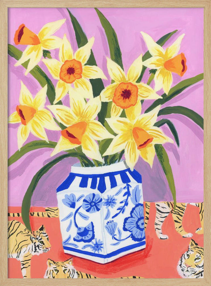 Daffodils - Stretched Canvas, Poster or Fine Art Print I Heart Wall Art