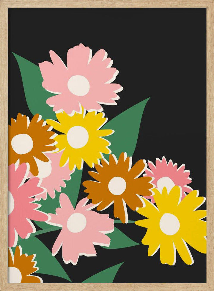 Daisy Delight - Stretched Canvas, Poster or Fine Art Print I Heart Wall Art