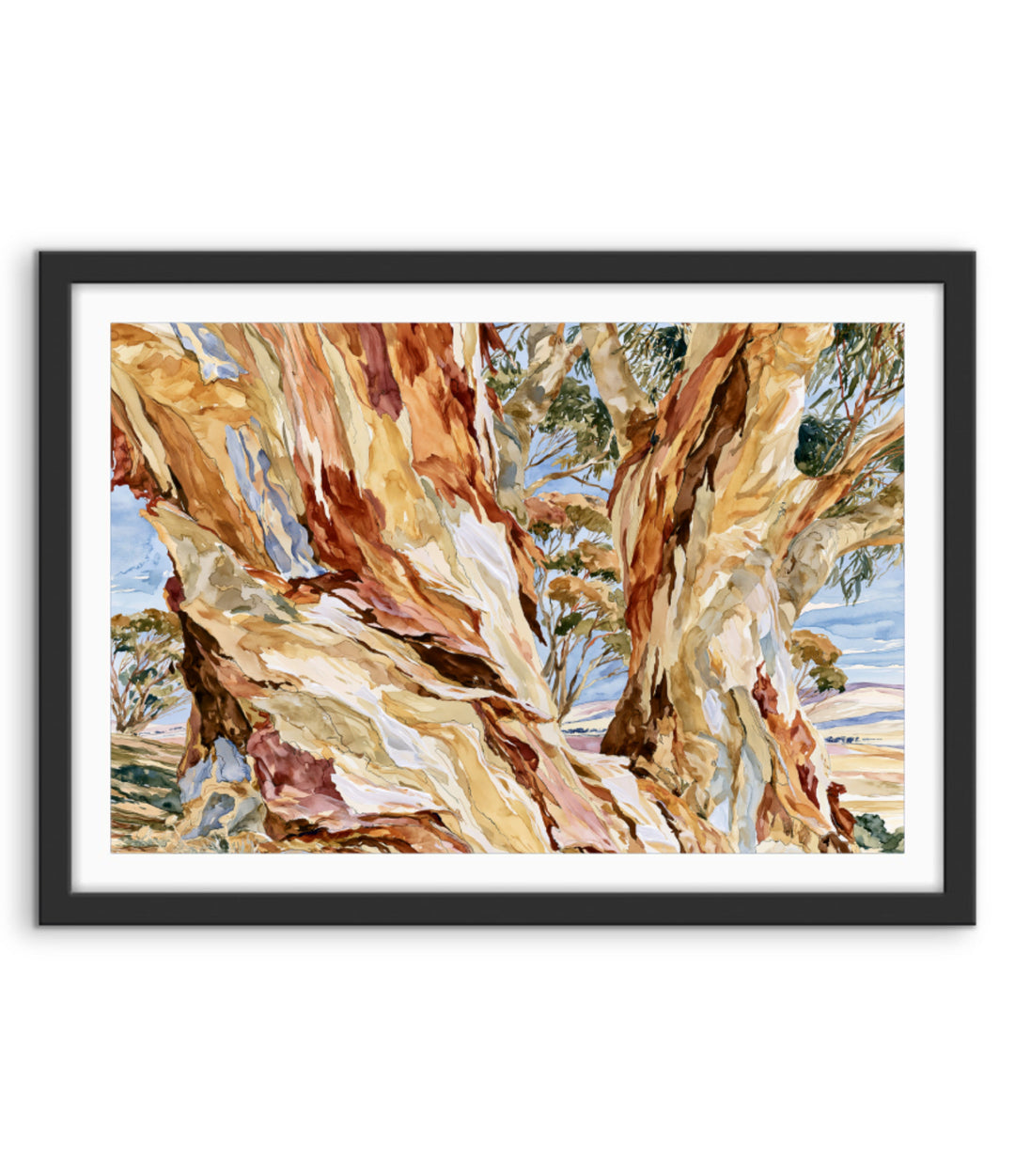 Dancing in Terracotta by IHeartStudio - Australian Eucalypt Bark Canvas Print