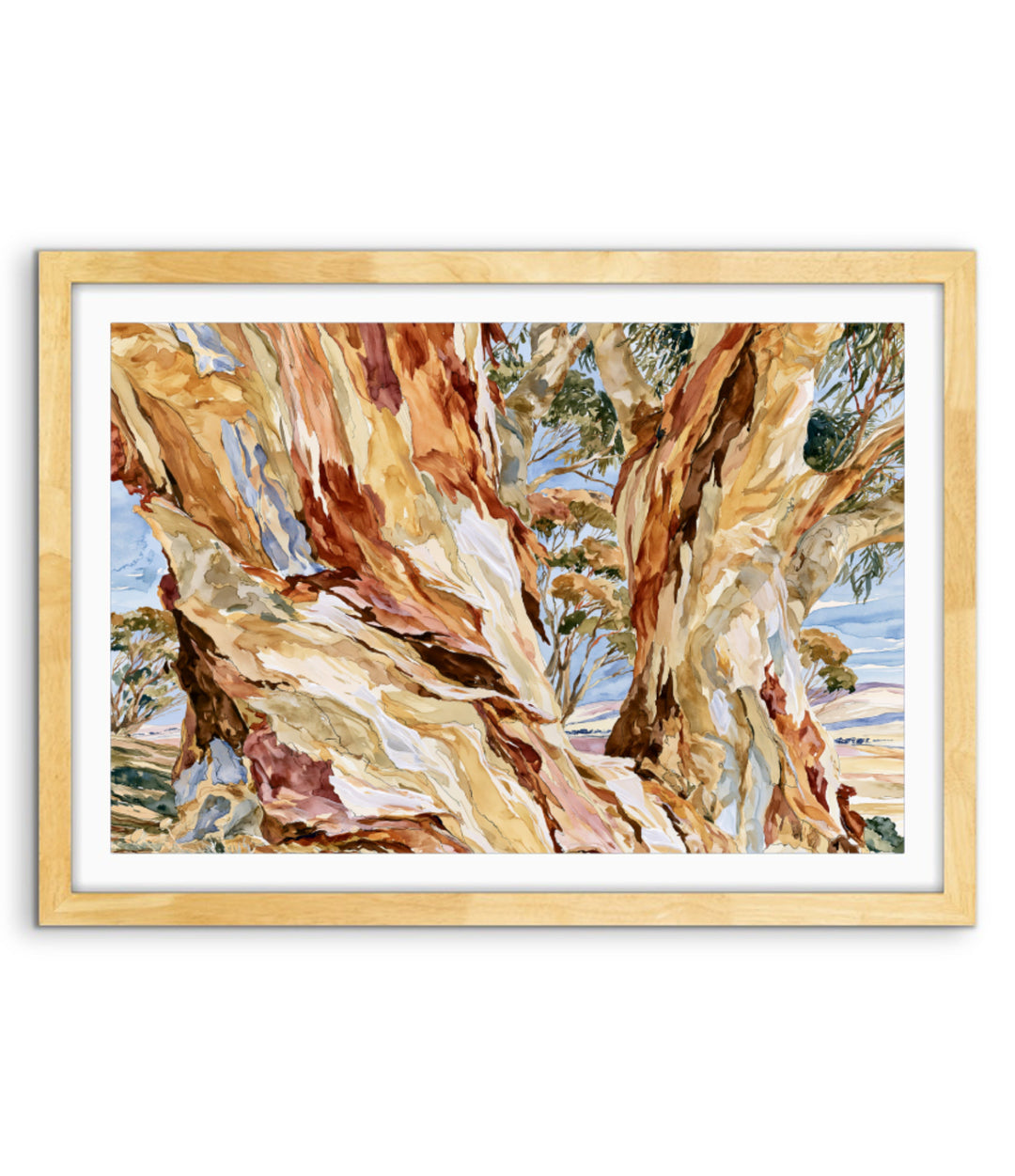 Dancing in Terracotta by IHeartStudio - Australian Eucalypt Bark Canvas Print