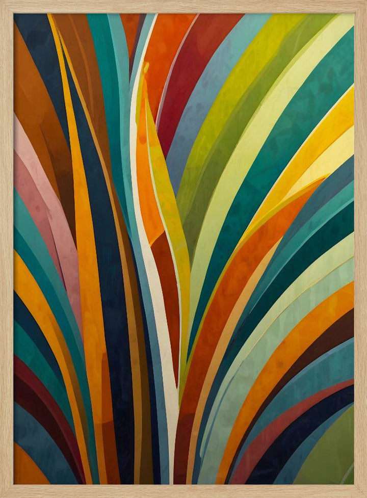 Dancing Stripes In Color - Stretched Canvas, Poster or Fine Art Print I Heart Wall Art