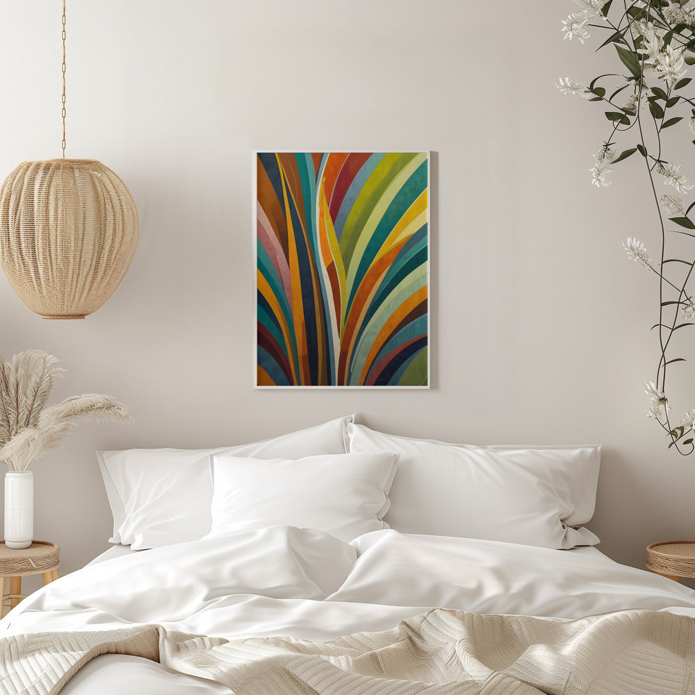 Dancing Stripes In Color - Stretched Canvas, Poster or Fine Art Print I Heart Wall Art