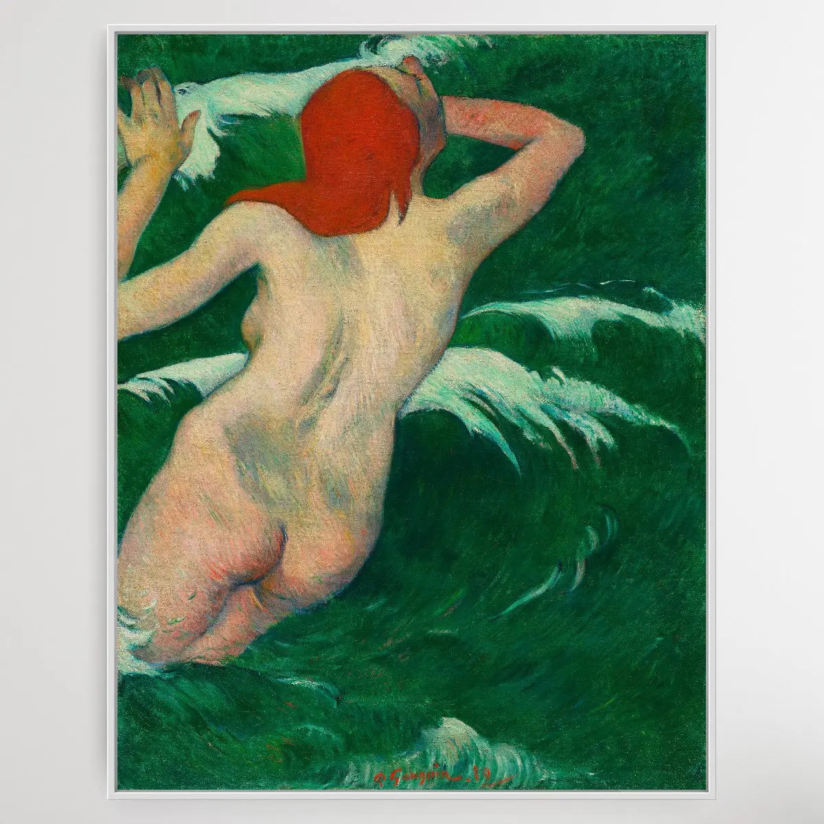 Dans les Vagues (1889) by Paul Gauguin I Heart Wall Art Australia 