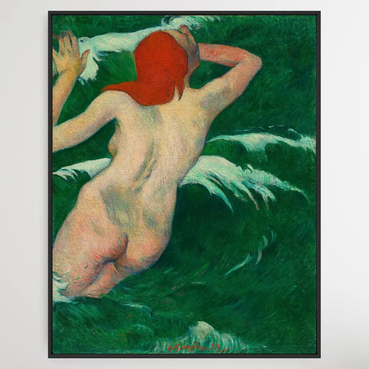 Dans les Vagues (1889) by Paul Gauguin I Heart Wall Art Australia 
