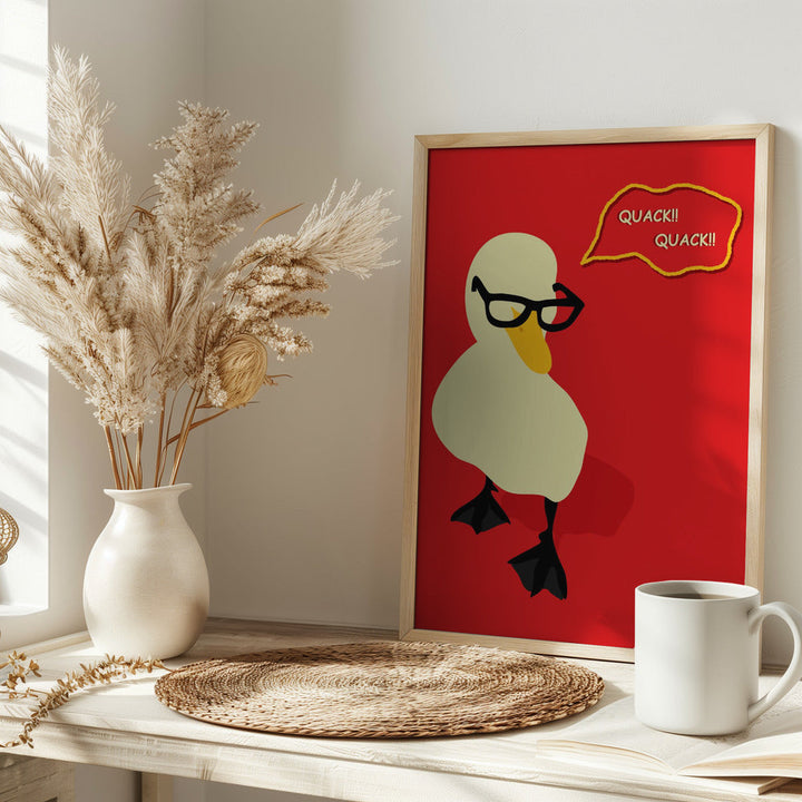 Dapper Duck - Stretched Canvas, Poster or Fine Art Print I Heart Wall Art