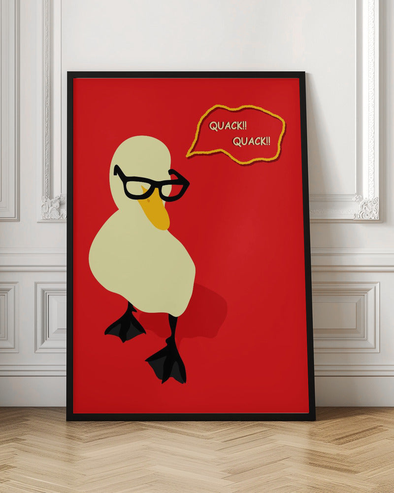 Dapper Duck - Stretched Canvas, Poster or Fine Art Print I Heart Wall Art