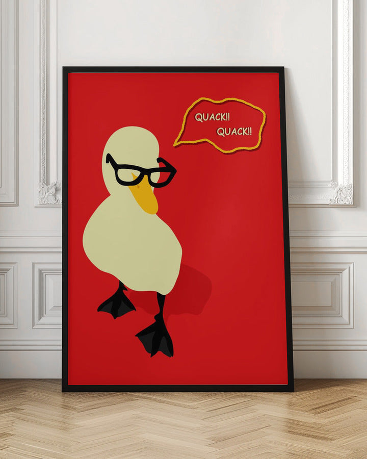 Dapper Duck - Stretched Canvas, Poster or Fine Art Print I Heart Wall Art