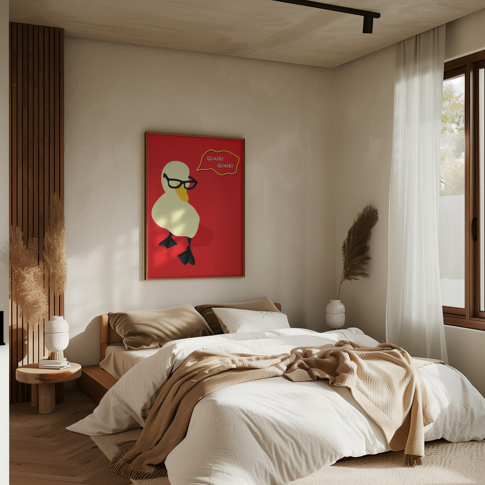Dapper Duck - Stretched Canvas, Poster or Fine Art Print I Heart Wall Art