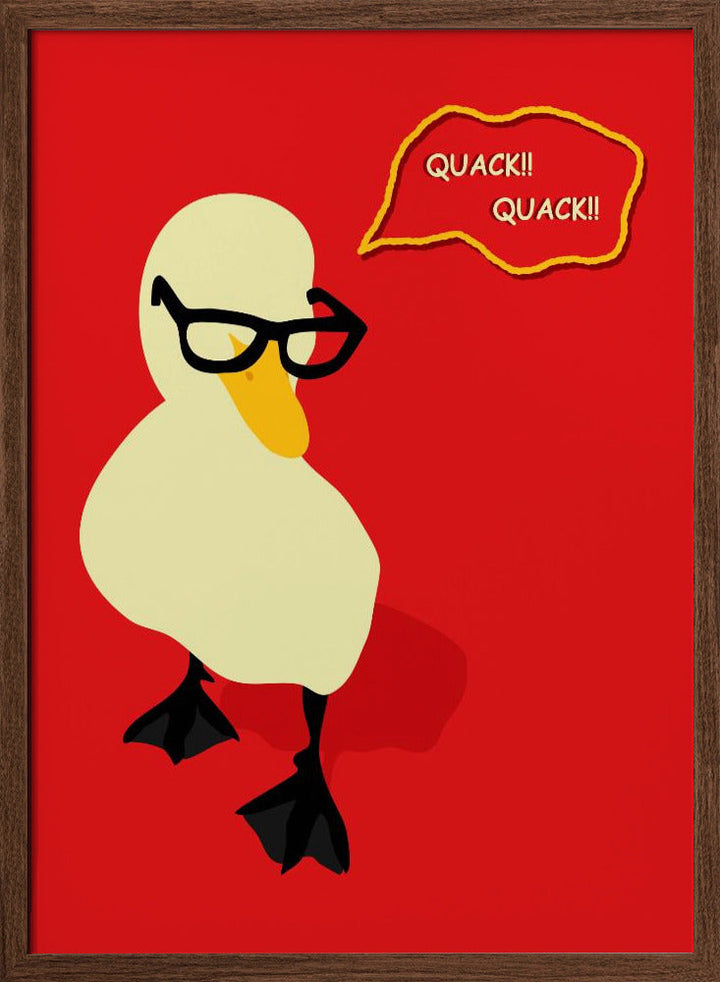 Dapper Duck - Stretched Canvas, Poster or Fine Art Print I Heart Wall Art