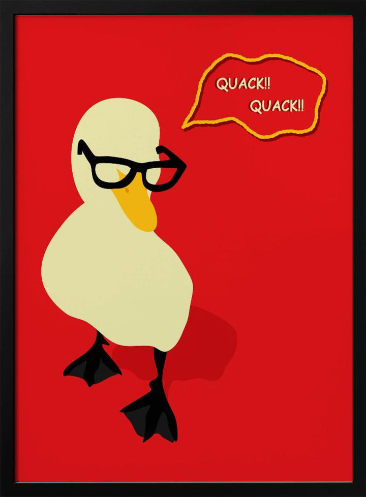 Dapper Duck - Stretched Canvas, Poster or Fine Art Print I Heart Wall Art