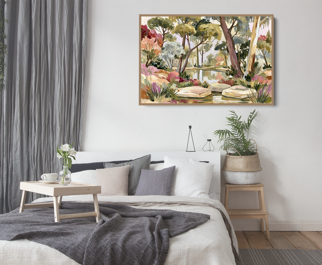 Dappled Lights In The Bush Garden By IHeartStudio - Australian Eucalyptus Nature Canvas Art Print