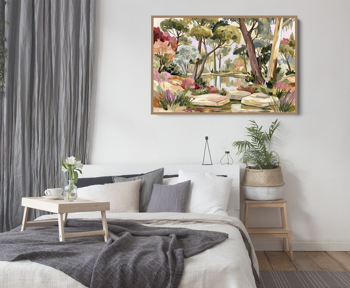Dappled Lights In The Bush Garden By IHeartStudio - Australian Eucalyptus Nature Canvas Art Print