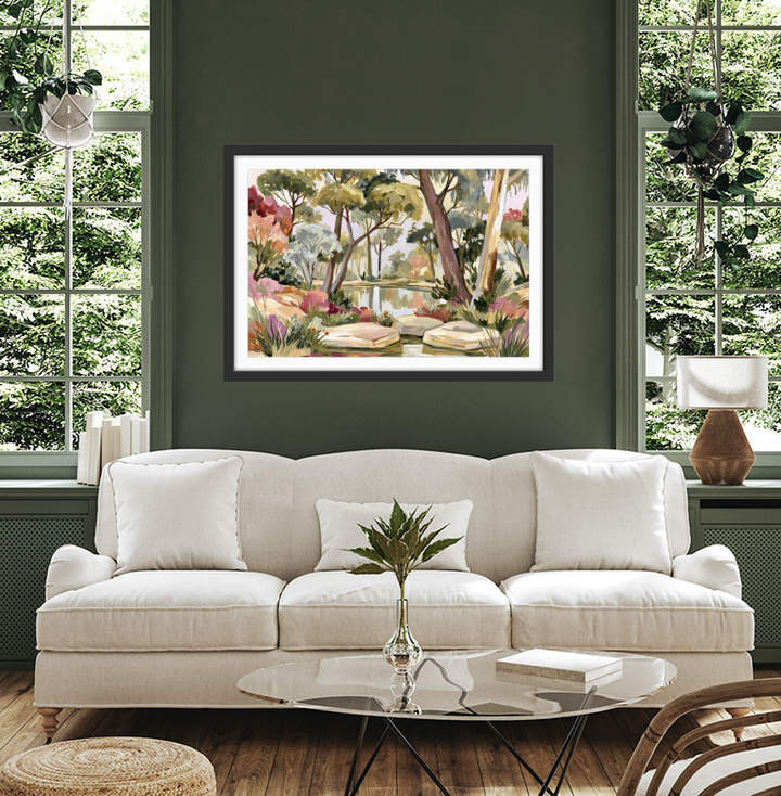 Dappled Lights In The Bush Garden By IHeartStudio - Australian Eucalyptus Nature Canvas Art Print