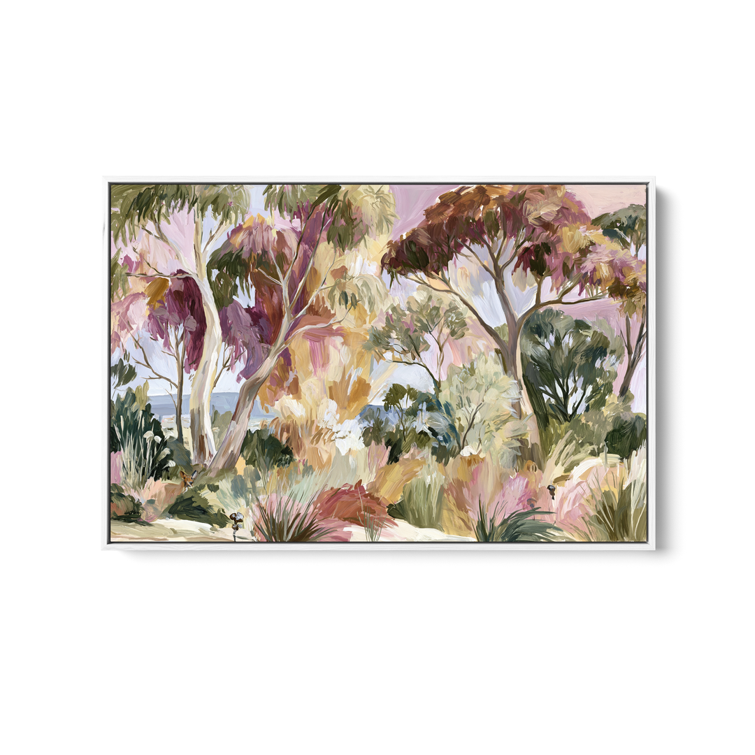 Dappled Lights In The Bush Garden By IHeartStudio - Australian Eucalyptus Nature Canvas Art Print