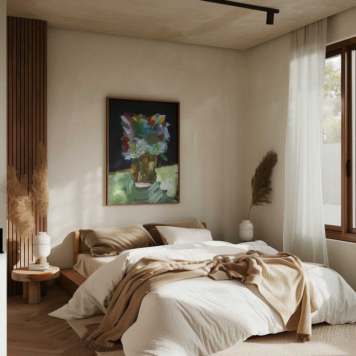 Dark Garden&amp;039;s Delight - Stretched Canvas, Poster or Fine Art Print - I Heart Wall Art - Poster Print, Canvas Print or Framed Art Print