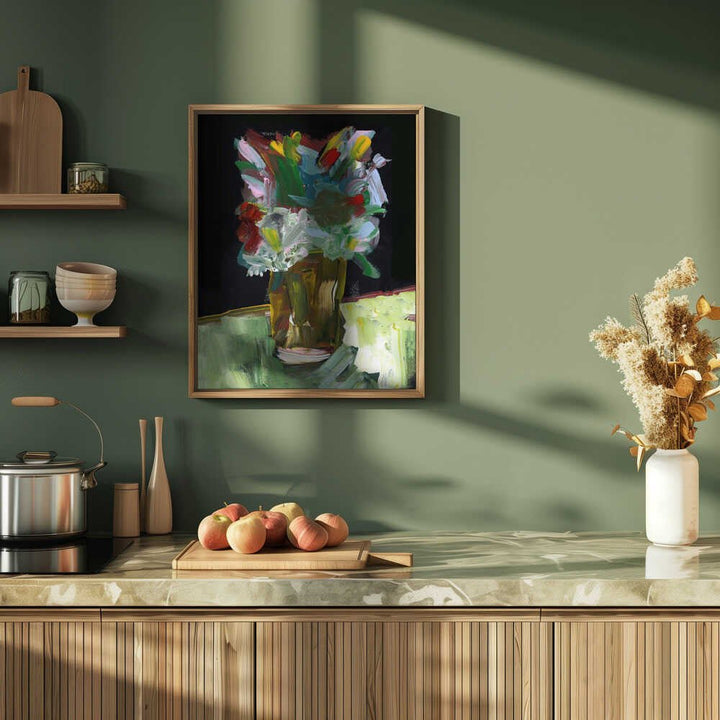 Dark Garden&amp;039;s Delight - Stretched Canvas, Poster or Fine Art Print - I Heart Wall Art - Poster Print, Canvas Print or Framed Art Print