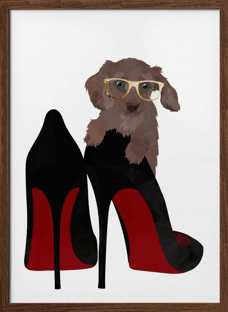 Daschand Shoe - Stretched Canvas, Poster or Fine Art Print I Heart Wall Art