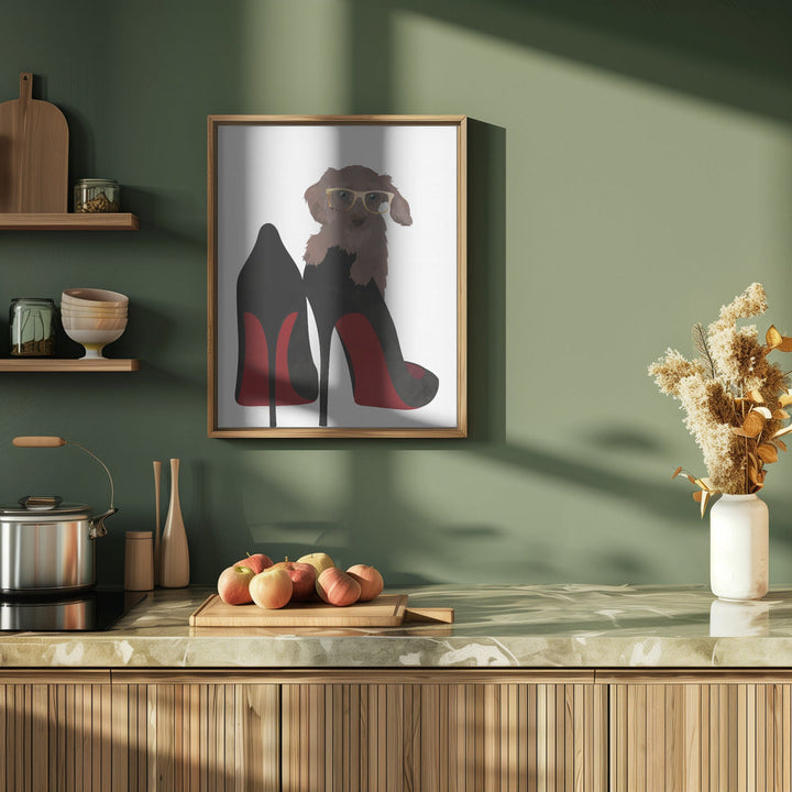 Daschand Shoe - Stretched Canvas, Poster or Fine Art Print I Heart Wall Art